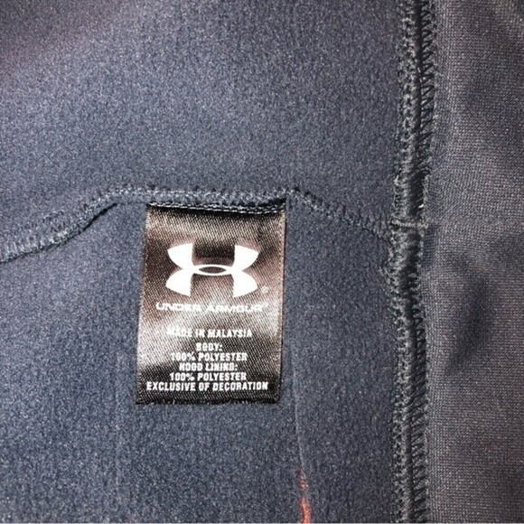 Mens Under Armour Combine Training Hoodie Blue 2XL Unisex - Picture 8 of 11
